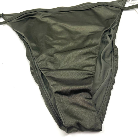 Good American Shine Perfect Fit Bikini Bottom Stormy Size 8 US 5XL - Picture 6 of 7